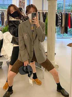 “超IN廓形”2024新款 grove车静媛同款刺绣西装外套女高级感宽松