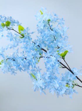 仿真樱花十字花长花枝丁香花绢花家居酒店吊顶婚庆路引拱门装饰