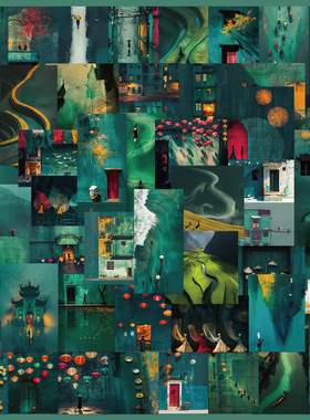 50张越南的夏日风景贴纸手账本手机壳吉他自行车防水装饰防水贴画