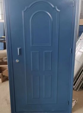 定制单板工程双开门储藏间铁门单门入户门铁皮防盗门钢质家用进户