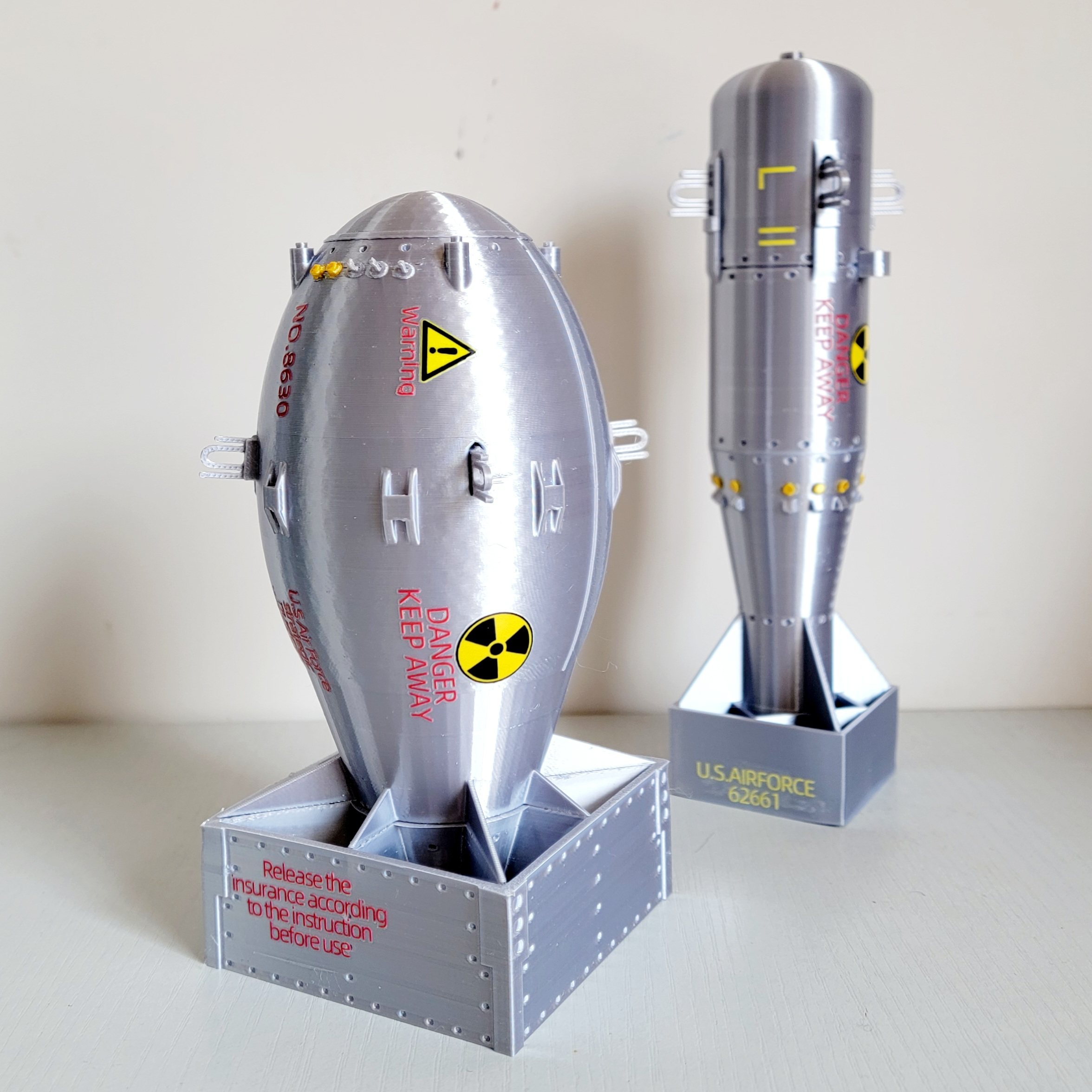 胖子+小男孩核弹模型套装-军模坦克/战车/武器模型
