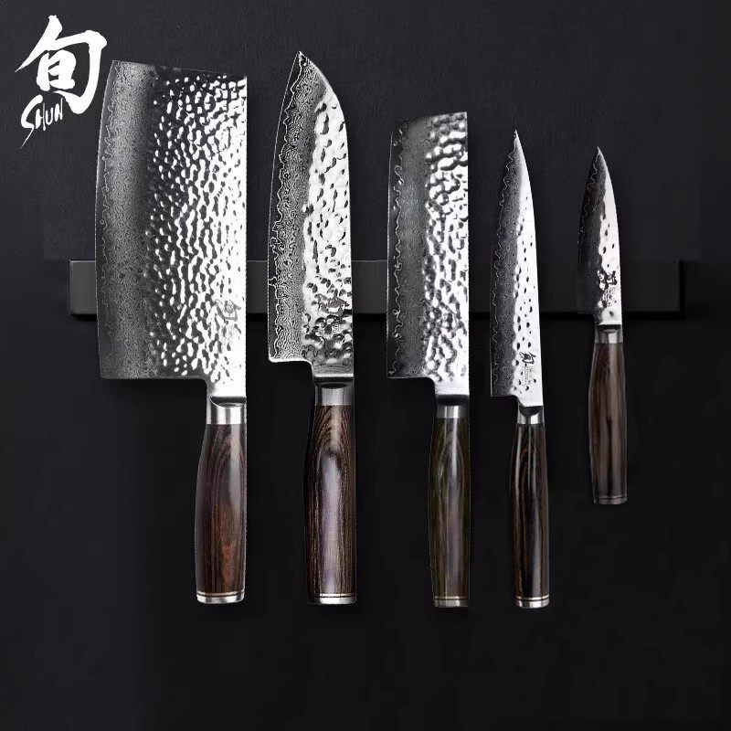 旬日本进口旬刀菜刀厨师刀日式切菜刀厨房套刀具套装尊贵5件套