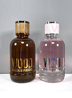 DSQUARED2D二次方Wood for Her him香木女士男士简装木质清新香水