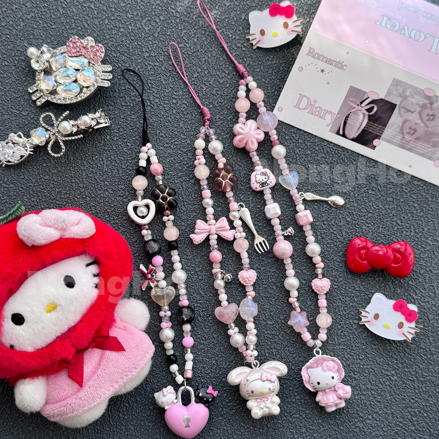 原创手作手机链可爱卡通包包挂件