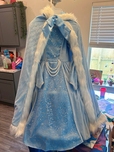 披風+連衣裙套裝 英國中世紀皇室貴族復古公主裙兒童扮演服蓬蓬裙