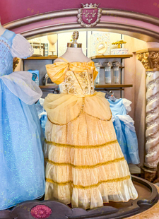 特价稀有160奢华款美国华特迪士尼世界贝儿公主礼服连衣裙公主裙