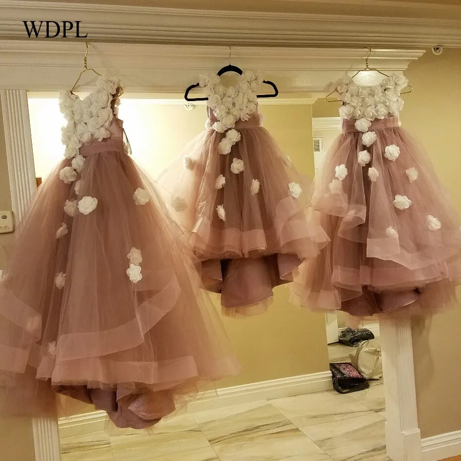 飽滿花苞～高訂女童禮服紗裙連衣舞台演出/舞蹈服装定