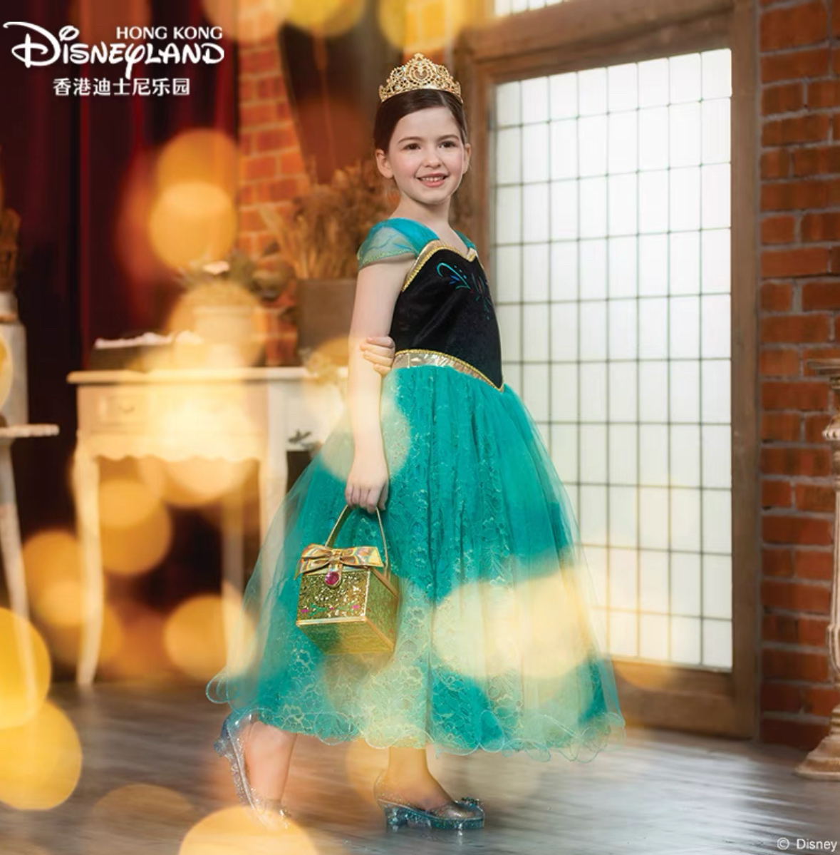 香港迪士尼冰雪奇缘公主裙