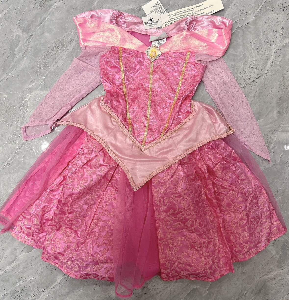 特價現貨上海迪士尼樂園disney睡美人奧羅拉愛洛公主禮服兒童裙