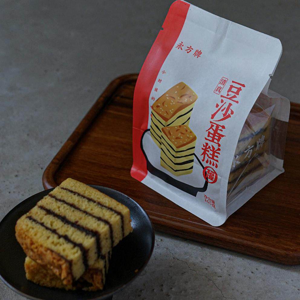（3天短保）小份独立包装永方豆沙蛋糕165g云南清真千层蛋糕早餐