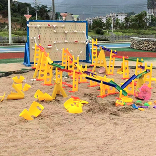 新品 室内家用沙池宝宝大颗粒决明子沙滩围栏彩石沙子 儿童玩具套装