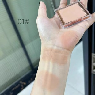 单色腮红奶茶色玫瑰色蜜橘色胭脂低饱和度！修容氛围感膨胀收缩色