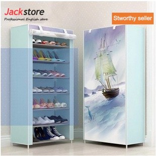 assembly Shelf Cabinet Organizer shoes鞋 Rack Storage 柜 Shoe