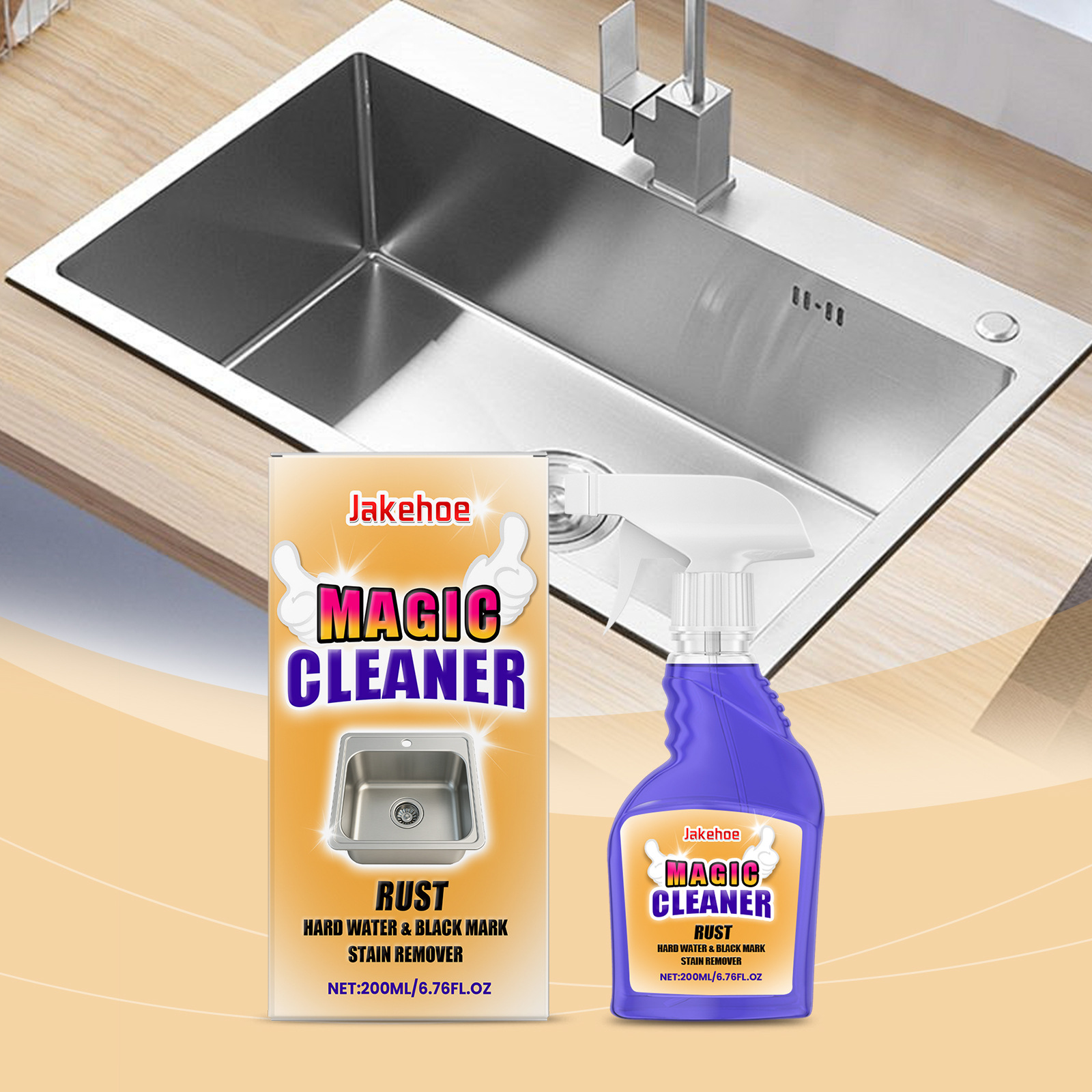 Household Rust Cleaning spray Kitchen Bathroom Dissolving Ru