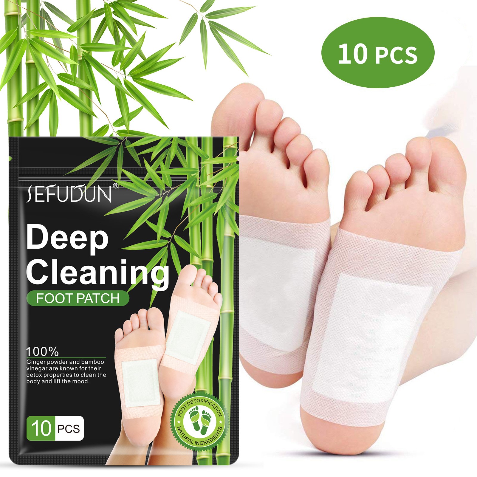 3PCS DEEP CLEANING FOOT PATCH SEFUDUN养生足贴艾草足膜3袋