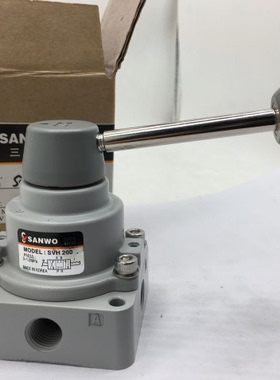 现货中 韩国三和SANWO手动阀SVH200-02  SVH200 2分手动换向阀