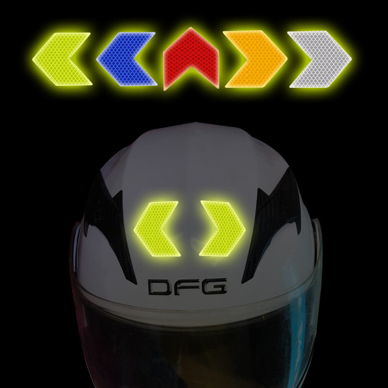 钻石级反光贴头盔电动电瓶摩托车汽车贴纸条安全警示标识夜光高亮