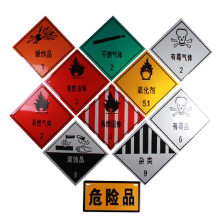 易燃液体3标识牌危险化学品标识警示牌1至9类反光铝牌油罐车标志