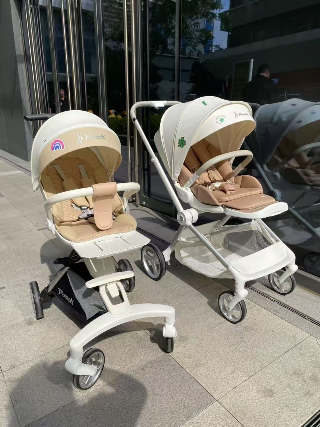 Pouch婴儿推车轻便避震新生四轮推车