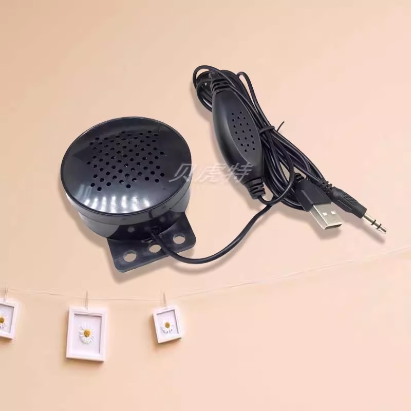 自带功放迷你音箱电视喇叭低音炮电脑外置扬声器diy扩音小音响黑
