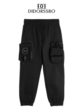 DIDORSSBO新款时尚潮流高街机能户外工装多口袋风百搭工装裤3770