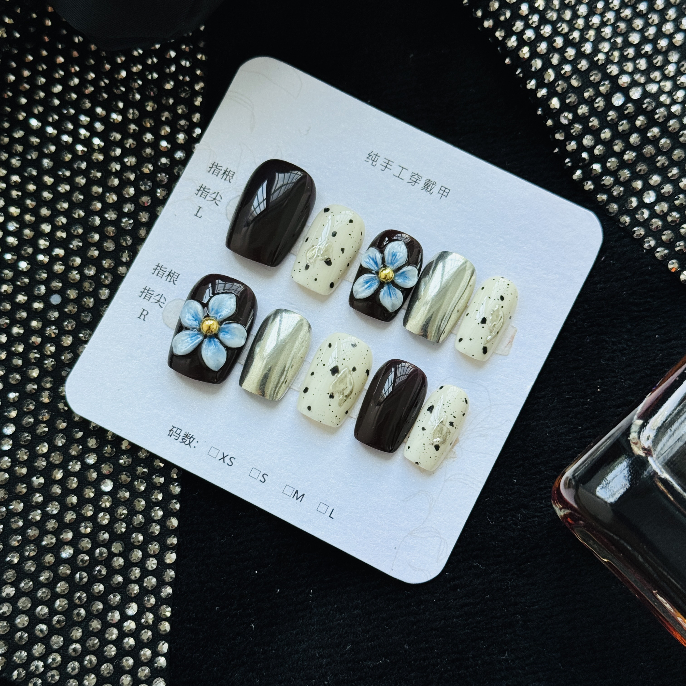 佳人「旧时光的蓝花笺」手工穿戴