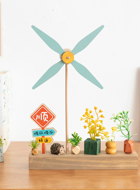 新年阿楹 工f作顺利好运工位解压莫生气小摆件柜开业装饰生日离职