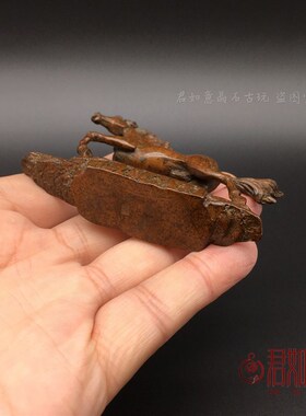 新年实心铜马到成功小摆件实w心铜生肖骏马奔马站立铜马迷你小马
