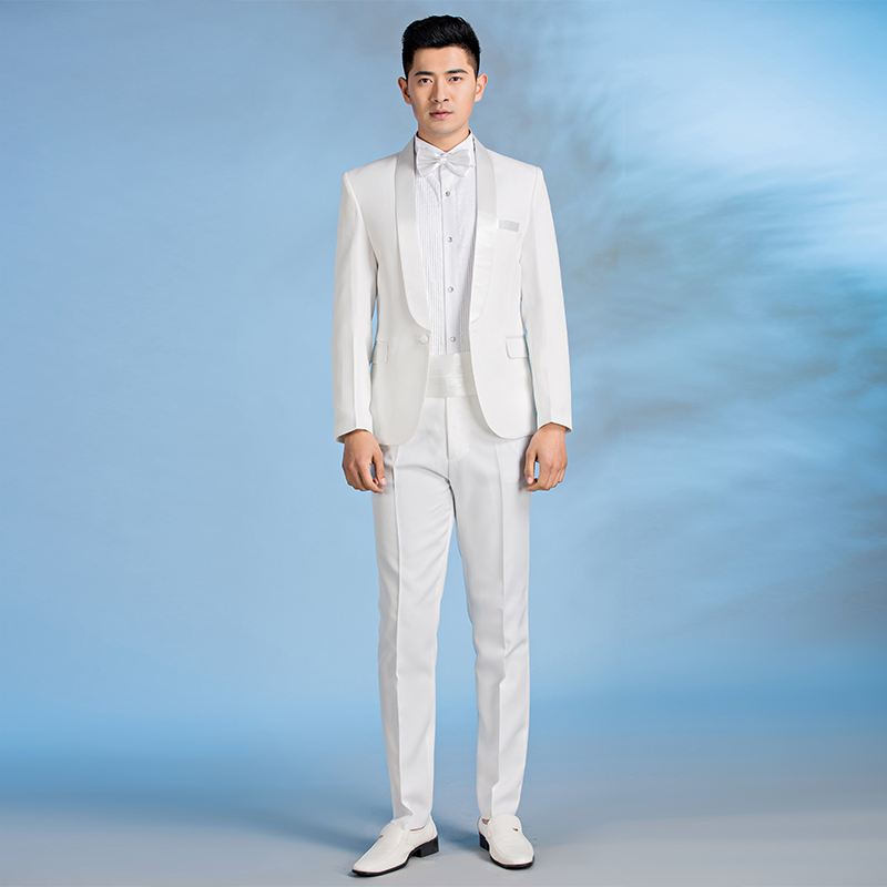 新选新款男士黑色西服套装大w合唱团演出服装成人主持人司仪礼服