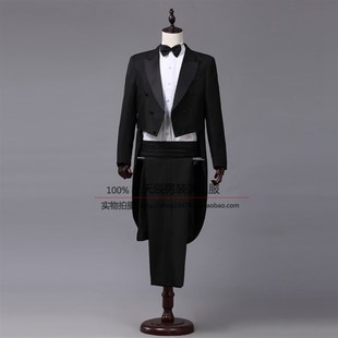 新选男士燕尾服i男装魔术师表演指挥服美声歌手演出服男礼服套装