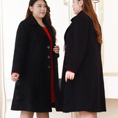 300斤特大码 毛呢外套胖mm加肥加大秋冬装 女装 高端呢子大衣中长款