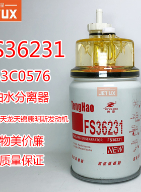 FS36231燃/油水分离器53C0576 适配东风商用车天龙天锦柳工康明斯