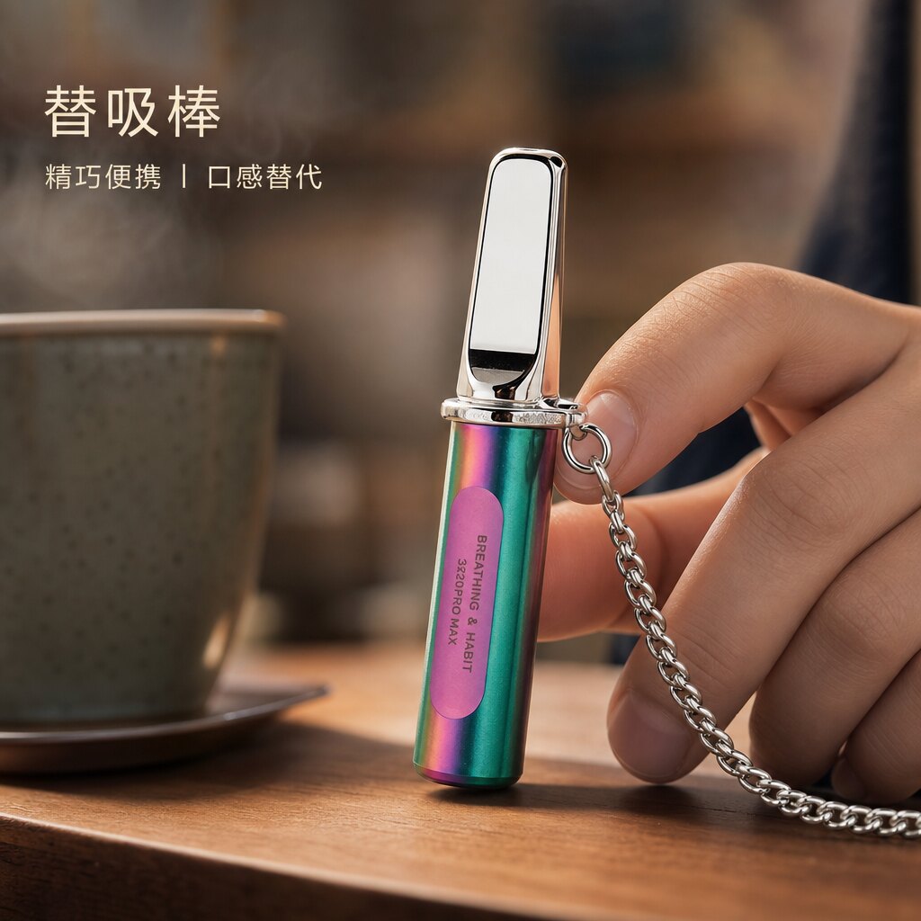 戒烟神器戒烟贴假烟替吸烟棒戒烟占嘴零食糖烟雾吸入金属木棒