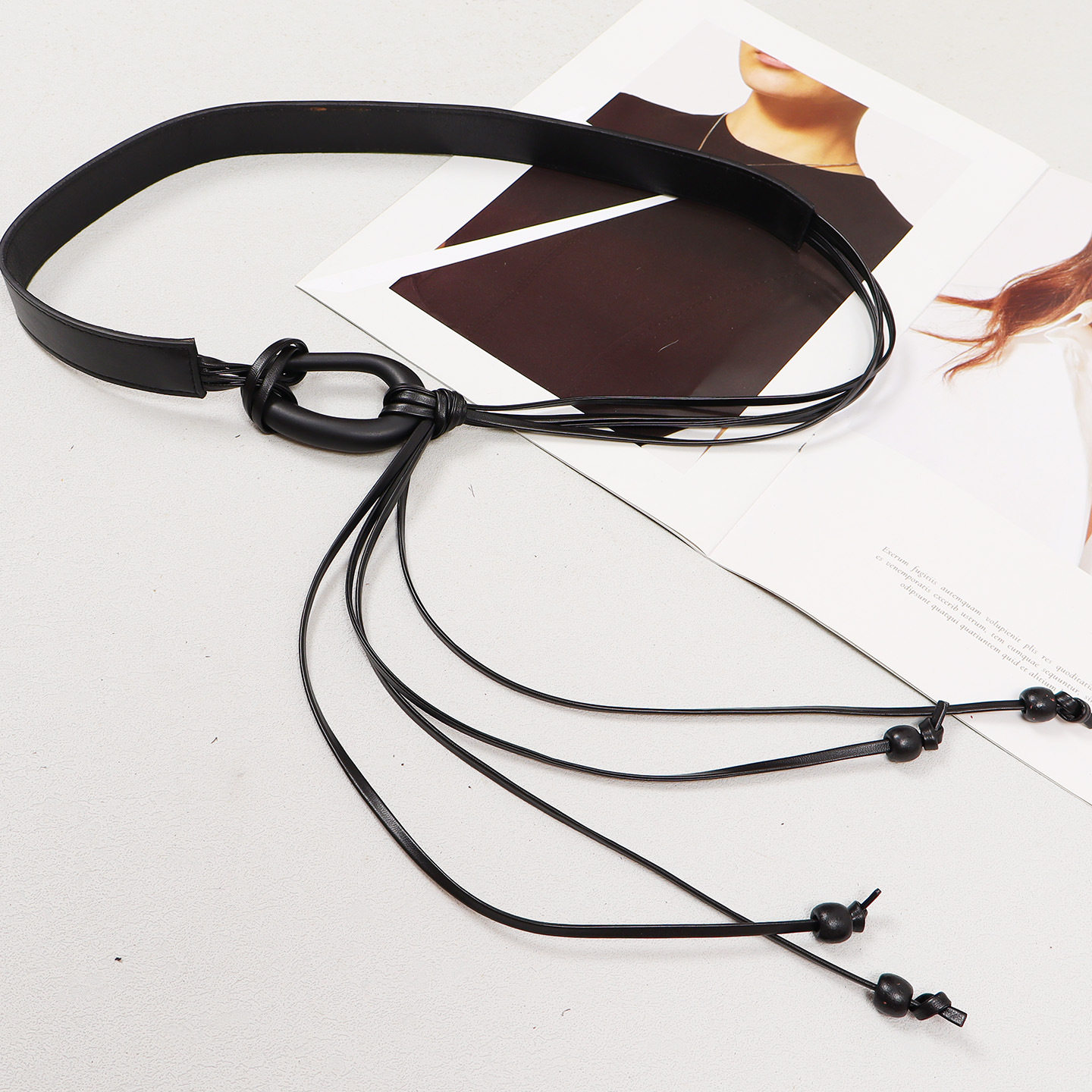 腰带配饰女腰部装饰流苏腰封宽皮带配裙子裤子文艺老钱风时尚百搭