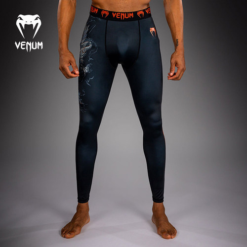 VENUM毒液Thunder Dragon男紧身健身长裤拳击柔术防磨运动训练