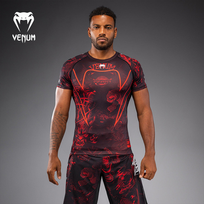 VENUM毒液20th Anniversary短袖防磨健身紧身衣拳击运动训练衣