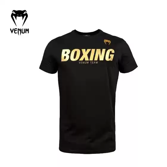 Venum Venom T-Shirt Letter T-Shirt Sports Round Neck Casual Short-Sleeved Men's Summer Running Training Top