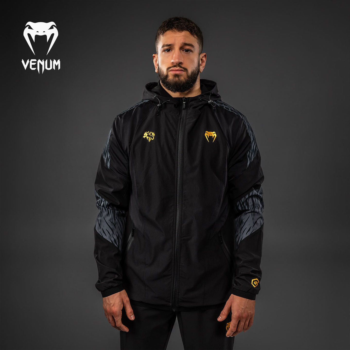 VENUM毒液UFC奇马耶夫男外套卫衣运动连帽健身训练跑步休闲