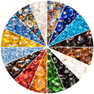 盆景微景观多肉铺面石子装饰彩色透明小玻璃珠砂琉璃球微珠玩具沙