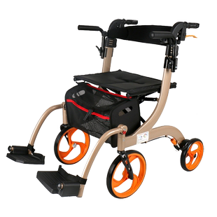 富士康老人代步车手推车助步车助行器折叠轻便老年人四轮买菜车