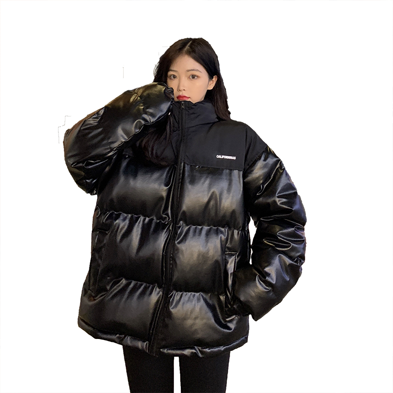 pu皮羽绒仙女ins风新款外套