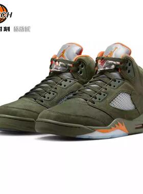 Air Jordan 5 Retro AJ5橄榄绿复古休闲气垫篮球鞋 DD0587-308