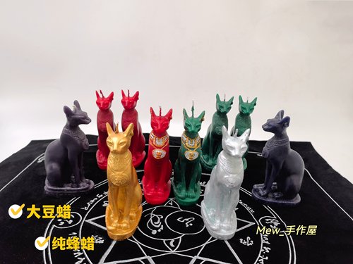 黑猫蜡烛摆件手工制作蜡烛