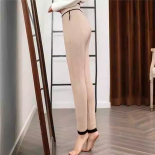 女士休闲抗寒裤 冬季 外穿男士 抗寒防风高腰裤 子 特厚东北保暖裤