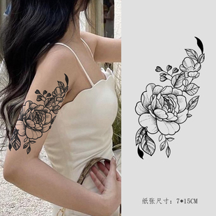 草本果汁花臂潮酷高级感洗不掉手腕素花男女防水持久不反光纹身贴