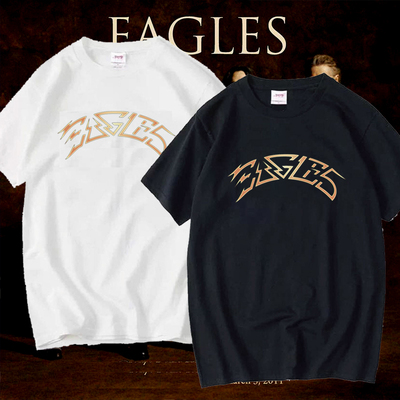 eagles老鹰摇滚短袖文化衫