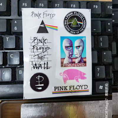 世界摇滚乐队平克弗洛伊德pinkfloyd乐队立体水晶转印贴