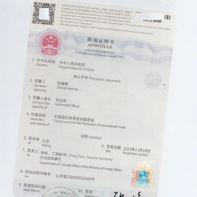 内地Apostille五个工作日完成资料简单真假可查源头操作