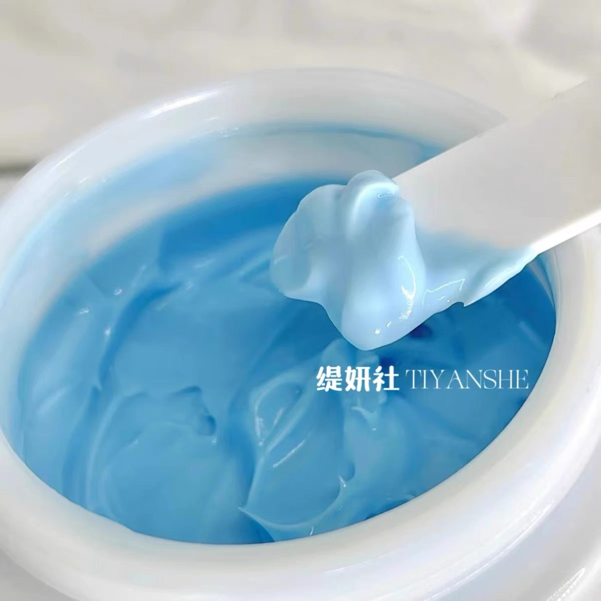 缇妍社维稳镇定熬夜x护提亮细毛孔 蓝铜胜肽蓝绷带涂抹面膜
