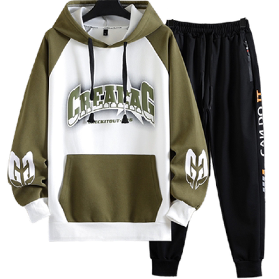 潮流卫衣男15帅气运动套装